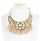 STYLISH SHELL ACCENT BIB NK SET W/ FRINGE SLN0145