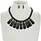 ELEGANT STONE BIB FASHION STATEMENT NECKLACE SLN0165