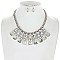 ELEGANT STONE BIB FASHION STATEMENT NECKLACE SLN0165