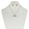 CHIC FLORAL PIG PENDANT NECKLACE SET SLN0289