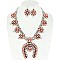 FASHIONABLE STATEMENT SQUASH BLOSSOM NECKLACE SET