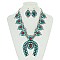 FASHIONABLE STATEMENT SQUASH BLOSSOM NECKLACE SET