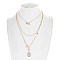 POSH 3-LAYER CHARMED FASHION NECKLACE SLN0338
