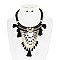 FASHIONABLE V DROP CHAIN TASSEL NECKLACE SET SLN0343