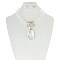 Beaded Necklace With Large Crystal Teardrop Set