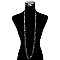 FASHIONABLE LONG NATURAL STONE BEADED NECKLACE SLN0537