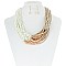 STYLISH MULTI LAYER BEADED FASHION NECKLACE SET SLN0609