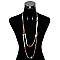 Long  2-LAYER BEADED FASHION NECKLACE SLN0615