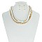 CHIC BEADS  BRAIDED NECKLACE SET SLN0699