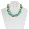 CHIC BEADS  BRAIDED NECKLACE SET SLN0699