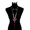 STYLISH STEER HEAD CROSS TASSEL NECKLACE SLN0753