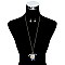 TRENDY TURTLE PRINT NECKLACE SET SLN0902