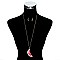 TRENDY WATERMELON PRINT NECKLACE SET SLN0903