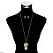 STYLISH PINEAPPLE PENDANT NECKLACE SET SLN0904