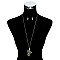 STYLISH CACTUS PENDANT NECKLACE SET SLN0905