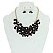 STYLISH CLUSTERED FLOWER NECKLACE SET SLN0998
