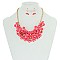 STYLISH CLUSTERED FLOWER NECKLACE SET SLN0998