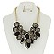 Fashionable Necklace Set w/ Swirl Bib SLN1007