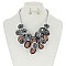 Fashionable Necklace Set w/ Swirl Bib SLN1007