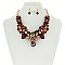 Elegant Style Twisted Bead Fashion Necklace Set SLN1140