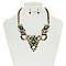 RHINESTONE STATEMENT NECKLACE SET MEZN1141