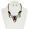 RHINESTONE STATEMENT NECKLACE SET MEZN1141