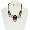 RHINESTONE STATEMENT NECKLACE SET MEZN1141