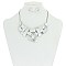 Elegant Brushed Metal Fashion Necklace Set SLN1150