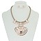 FASHIONABLE METAL STATEMENT NECKLACE SET SLN1257