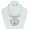 FASHIONABLE METAL STATEMENT NECKLACE SET SLN1257