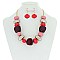 TRENDY BEADED FASHION NECKLACE SET SLN1266