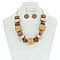 LARGE BEADS STATEMENT NECKLACE SET MEZN1266