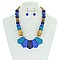 Trendy Wood Beaded Ethnic Necklace Set SLN1314