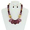 Trendy Wood Beaded Ethnic Necklace Set SLN1314