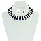 Fashionable Glass Bead And Metal Necklace Set SLN1318