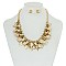TRENDY METAL FASHION NECKLACE SET SLN1341