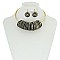 TRENDY METAL FASHION NECKLACE SET SLN13461
