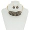 TRENDY METAL FASHION NECKLACE SET SLN13461