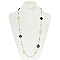 TRENDY ACETATE CLOVER LONG NECKLACE SLN1442