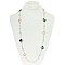 TRENDY ACETATE CLOVER LONG NECKLACE SLN1442