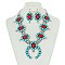 FASHIONABLE STATEMENT SQUASH BLOSSOM NECKLACE SET SLN1470