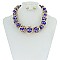 Trendy Wire Wraped Pearl Necklace Set SLN1532