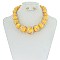 Trendy Wire Wraped Pearl Necklace Set SLN1532