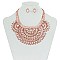 Trendy Statement Rhinestone Bib Nk Set SLN1577
