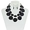 Trendy Layered Formica And Glass Bead Nk Set SLN1581