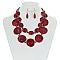 Trendy Layered Formica And Glass Bead Nk Set SLN1581