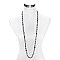 Trendy 8mm Brad 42in Natural Bead Necklace SLN1710