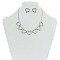 Trendy Metal Heart Necklace Set SLN1741