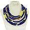 Trendy 6 Line Kente Pattern Necklace Set SLN1794