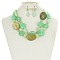 Trendy Multilayer Semi Precious Fashion Necklace Set SLN1800